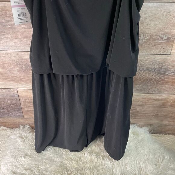 MAXINE Women’s NWT Solid Plus Swim Romper Tankini Size 22 Swimsuit Black - Picture 11 of 11